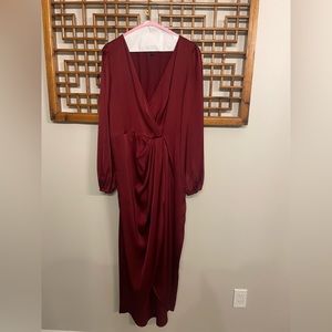 Rusty red brown dress